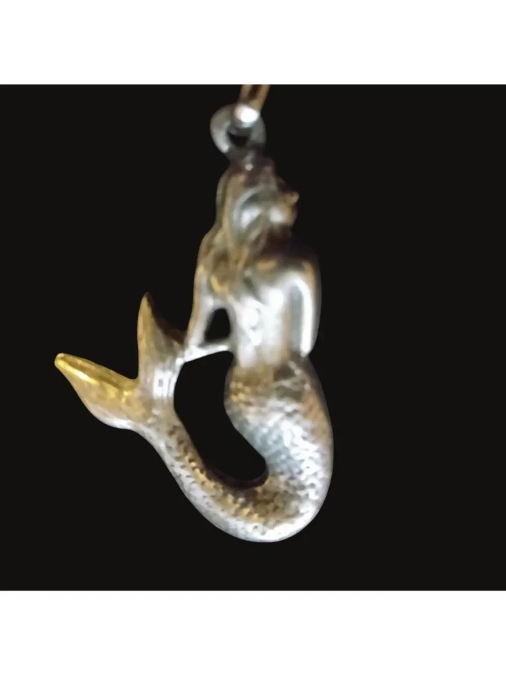 Mermaid  Pendant Charm Silver Metal - Picture 2 of 5